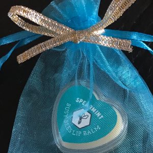Spearmint Lip Balm, Gift Bag, Honey, Natural Beeswax Product