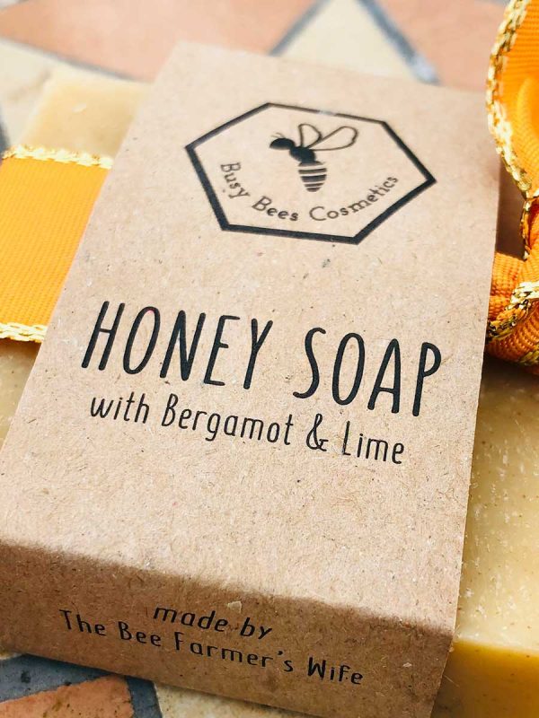 Beeswax & Honey Soap with Turmeric and Bergamot & Lime Essential Oils 90g